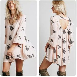 Free People Embroidered Austin Mini Dress